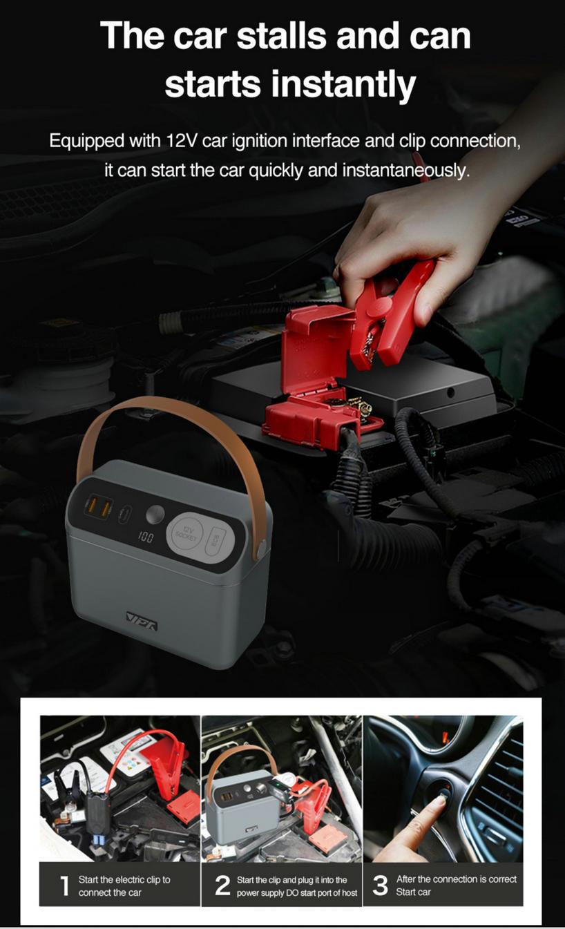 TEQ 60000mAh Car Jump Starter 60W PD Power Bank Charge Laptop PC iPhone iPAD Drone Camera MacBook TEQ 60000mAh Car Jump Starter 60W PD Power Bank Charge Laptop PC iPhone iPAD Drone Camera MacBook